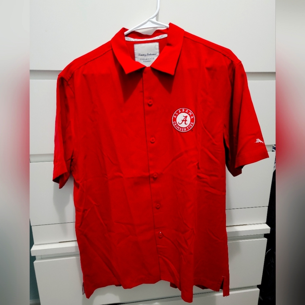 Tommy Bahama Collegiate Series Shirt Alabama Crimson Tide Size M